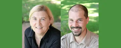 Primatologists Judith Masters and Fabien G&eacute;nin